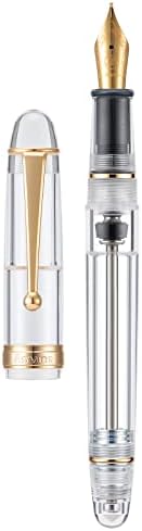 Asvine Füllfederhalter V126 Füllfederhalter mit feiner Spitze, Acryl, matt, transparent, großes Asvine Füllfederhalter V126 Füllfederhalter mit feiner Spitze, Acryl, matt, transparent, großes