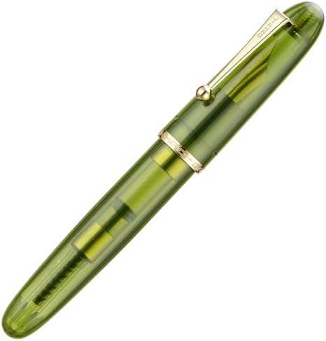 Jinhao 9016 - Penna stilografica a punta fine, serie Dadao, in acrilico trasparente, con pennino per battito cardiaco e convertitore grande per scrittura Jinhao 9016 - Penna stilografica a punta fine, serie Dadao, in acrilico trasparente, con pennino per battito cardiaco e convertitore grande per scrittura