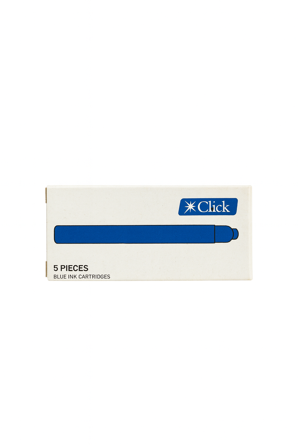 Clip Click Ink Click Fountain Pen Ink Cartridge - Blue - Pack of 5 – The Pen World